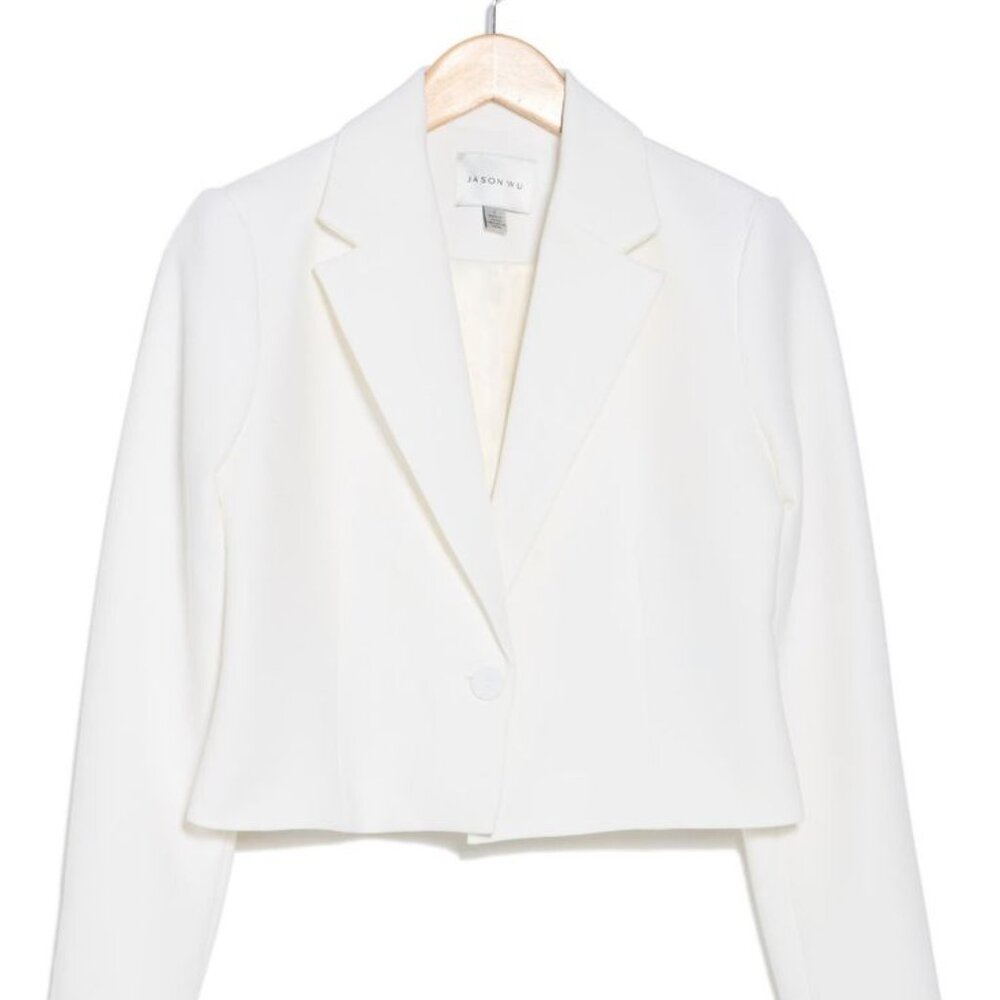 NWT Jason Wu Cropped White Blazer (Size 6)